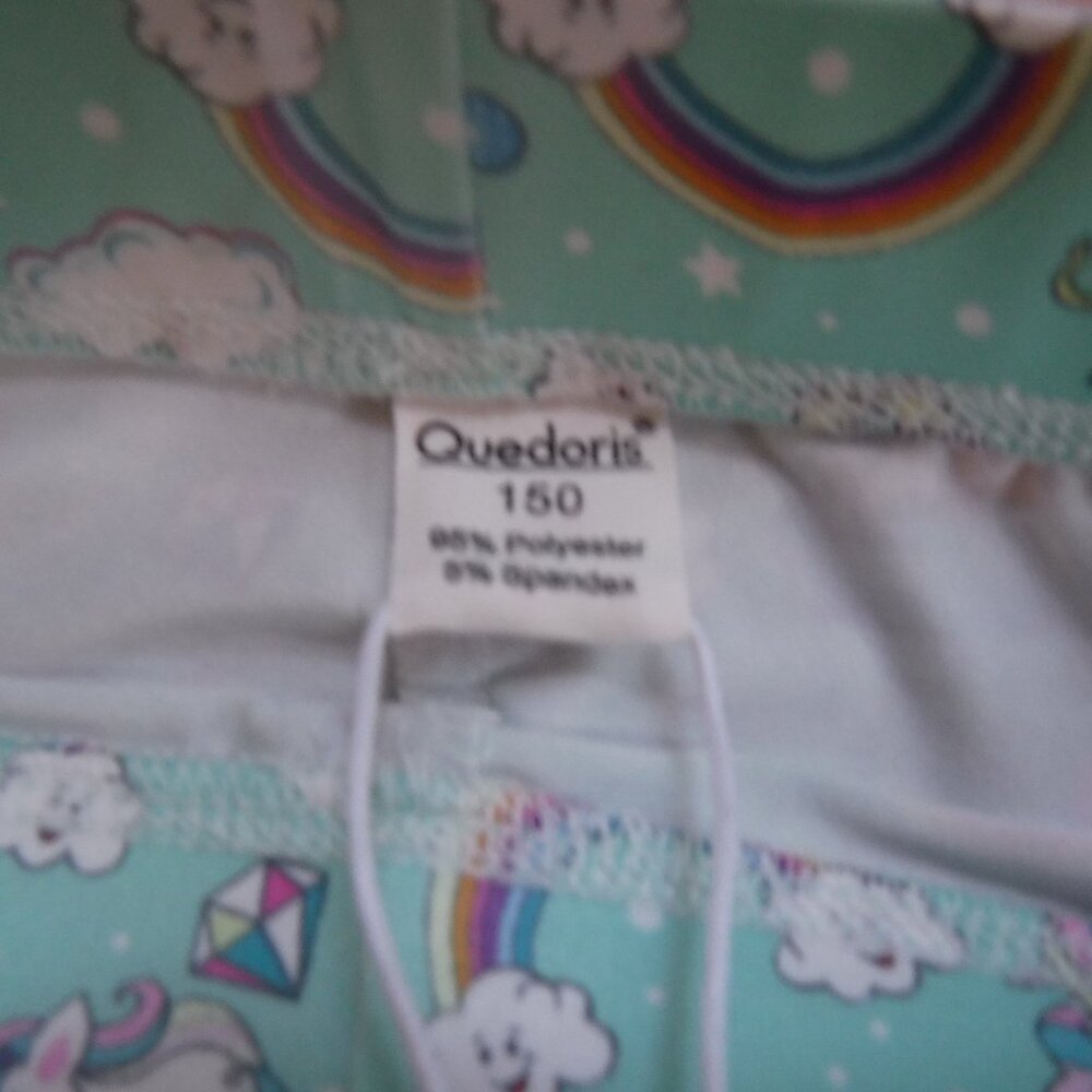 Quedoris Girls Unicorn Leggings Size 150 - Set of 3 NWT - Picture 11 of 13